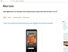Tablet Screenshot of alexlew.com